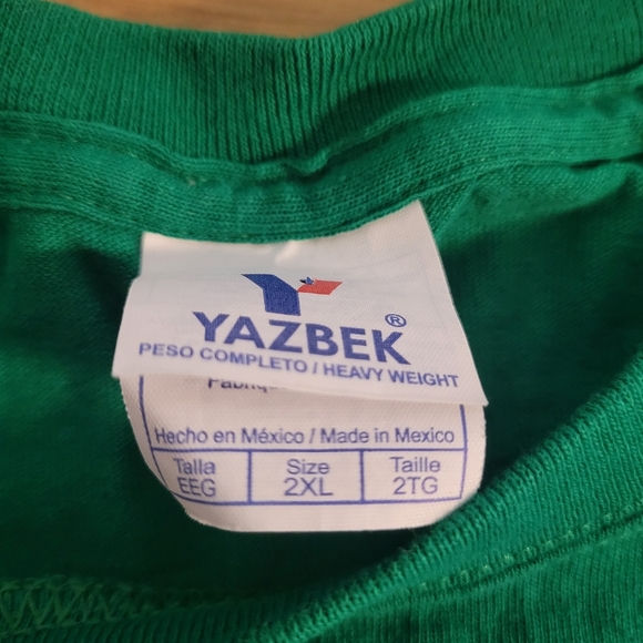 NWOT John Beer men's XXL green and yellow t-shirt funny - Picture 2 of 7